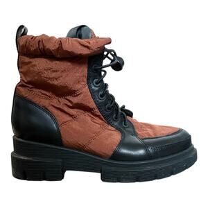 Millie’s HK Leather Canvas Combat Boots Size 6/230